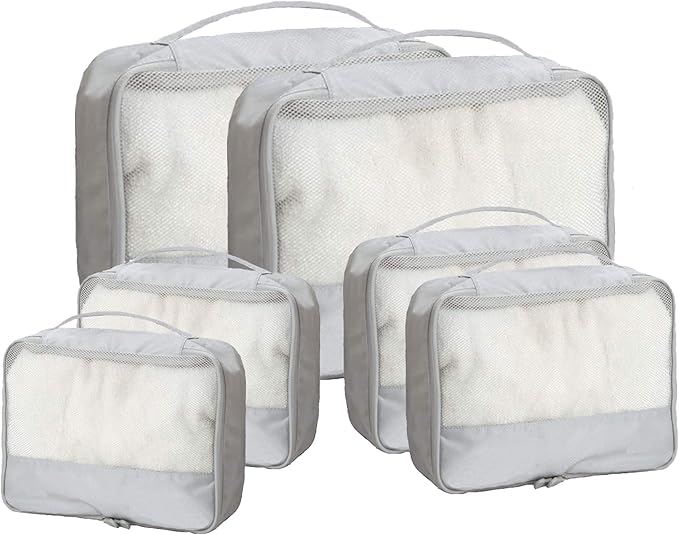 DoubleTrip Packing Cubes for Suitcases Carry on Luggage Organizer 6 Set Travel by DoubleTrip