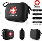 Mini First Aid Kit, 100 Pieces Water-Resistant Hard Shell Small Case - Image 2