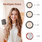 AIMIKE Round Brush for Blow out, Rose Luxe Round Hair Brush Ionic & Nano Thermal Ceramic Tech, for Blow Drying & Styling Volumizing Long Hair, with 4 Clips (Barrel 2.1", Bristle 3")