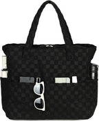 LEDAOU Large Beach Tote Bag Women Waterproof Sandproof Zipper Beach Tote Bag by LEDAOU