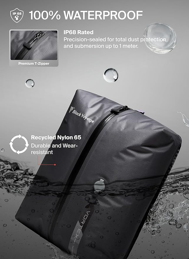 Black Voyage Reusable Vacuum Compression Travel Bag - Image 2