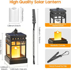KOOPER Solar Lanterns Outdoor Waterproof, 2 Modes Hanging Solar Lantern - Image 6