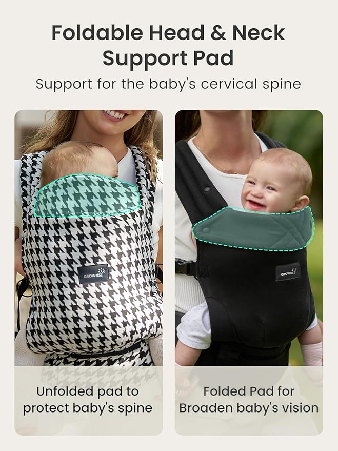 GROWNSY Baby Carrier Newborns to Toddlers, Ergonomic Baby Toddler Carrier - Image 6