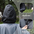SaphiRose Rain Poncho Jacket Coat Hooded - Image 4