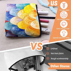 Cosmetic Bags Travel Makeup Toilet Case Waterproof Pouch for Women Girls 6.7X9.45inches - Colorful Scales Pattern in A Dreamy Design
