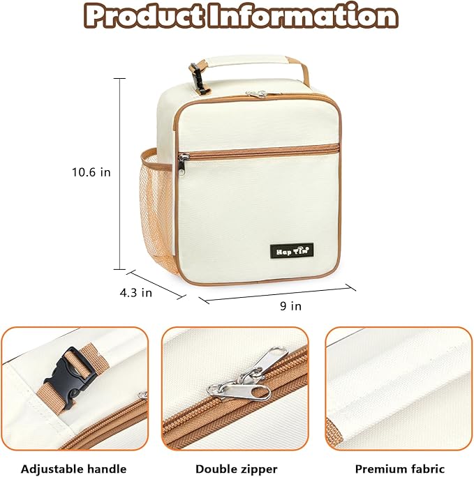 Hap Tim Insulated Lunch Bag Women, Reusable Lunch Box - Image 5