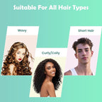 Curl Defining Brush, Curly Hair Brush Defining with Side Gear for Combing, Shaping, and Styling Curly Hair, Lightweight Candy Brush Suitable for All Wet or Dry Hair Types for Women and Men