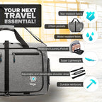 Bago Foldable Duffel Bags for Traveling Women & Men - 40L Sports Packable - Image 3