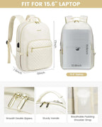 LOVEVOOK Laptop Backpack Purse for Women, Work Travel Computer Bags, College - Image 5