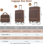 Merax Luggage Set 2 Piece Suitcase Set - Image 3