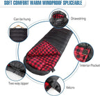 0 Degree Sleeping Bag Cotton Flannel Winter Cold Weather - Image 6
