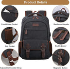 Mactso Canvas Travel Laptop Backpack - Image 6