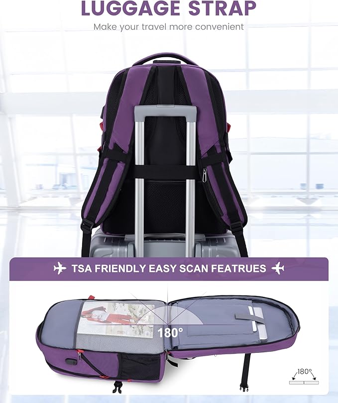 LOVEVOOK Travel Laptop Backpack Waterproof Anti Theft Backpack - Image 5