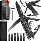Multitool Knife 17 in 1Fire Starting Sticks, Bottle Opener, Saw Screwdrivers by GIRIAITUS