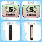 Custom Electronics Organizer Travel Case Personalized Name Initials Cable - Image 6