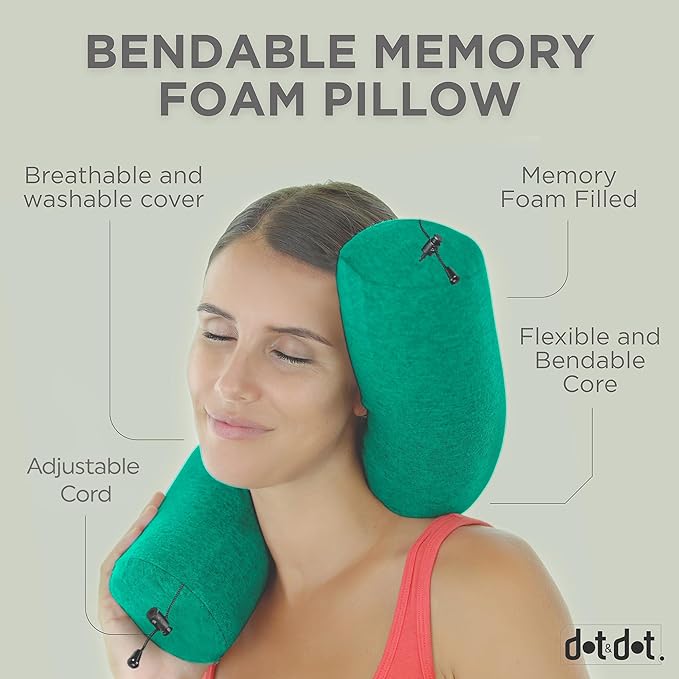 Dot&Dot Twist Memory Foam Travel Pillow - Image 2