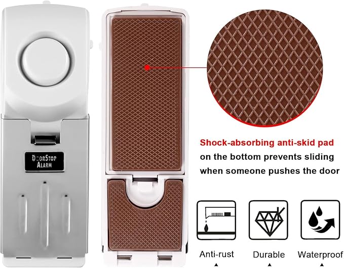KERUI Door Stop Alarm & Portable Door Lock, Dual Protection Security Door - Image 3