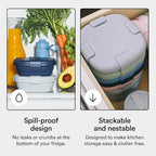 STOJO Collapsible Sandwich Box – 24oz, Reusable Food Storage Container - Image 3