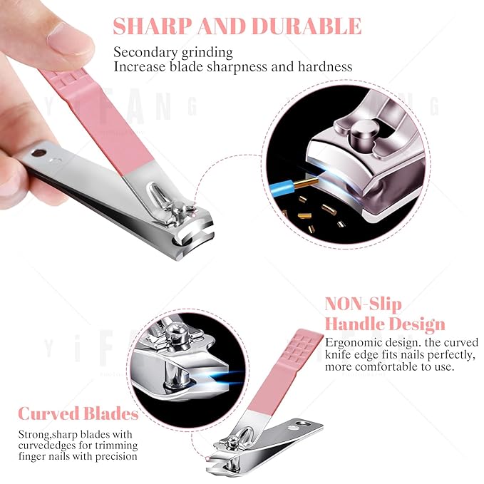 Women' Manicure Set Pedicure Kit Nail Clippers Set Fingernail Clipper Set - Image 2