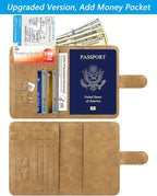 Passport Holder Cover Wallet RFID Blocking Leather Card Case Travel Accessories - Image 4