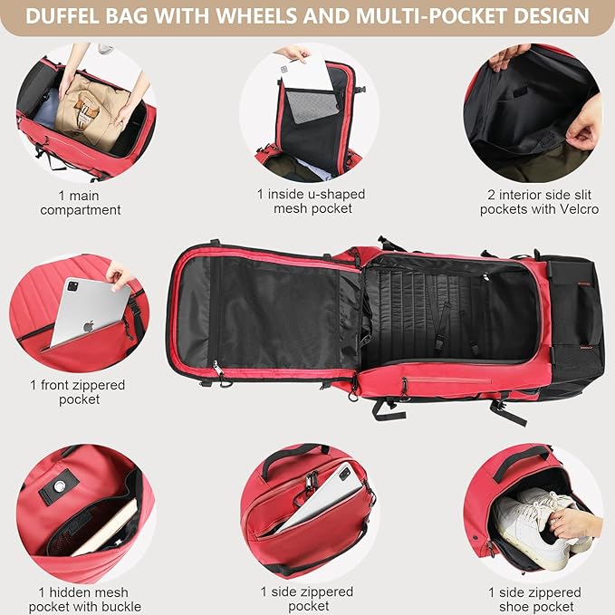 Vomgomfom 86L Collapsible Wheeled Luggage - Image 6