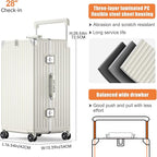 Aluminium Frame Checked-Luggage - Image 6