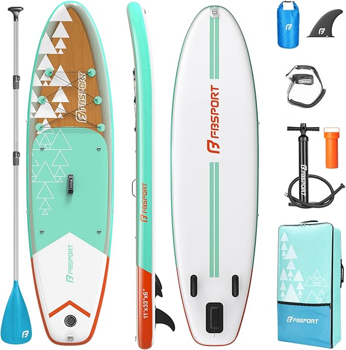 FBSPORT 11' Premium Stand Up Paddle Board, Yoga Board by FBSPORT