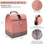 SUNNY BIRD Insulated Lunch Bag Pink Lunch Box Small Cooler Bag - Image 3