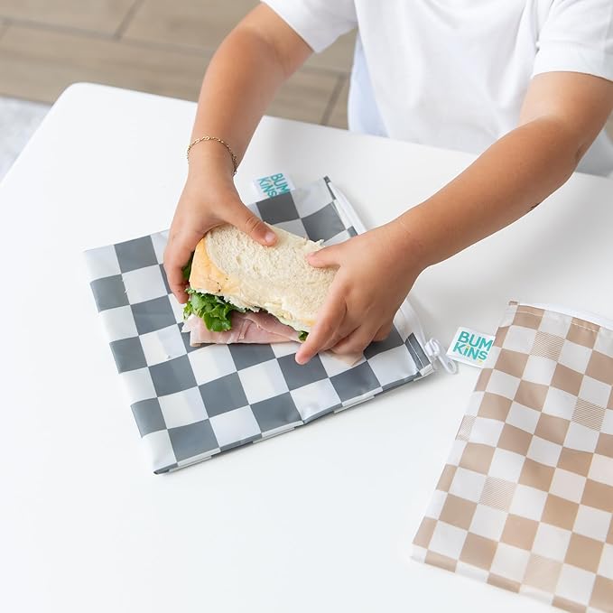 Bumkins Reusable Sandwich and Snack Bags, - Image 4