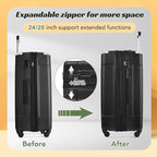 Merax 28 Inch Checked-Large Luggage - Image 4