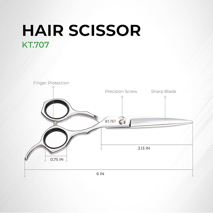 NGHIA Cutting Hair Scissors - KT-707 (Stainless Steel)