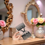 Black Adjustable Elastic Hair Comb,Stretchy Double Comb Hair Clip,No Crease Hair Pins Double Slides Hairpins Combs Women Hairs Styling Accessories Hairs Care Styling Tools and Appliances