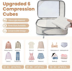 8 Set/6 Set/4 Set Compression Packing Cubes - Image 2