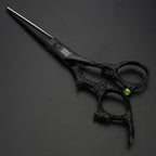 Purple Professional Hairdressing Scissors Hairdresser Hairstylist Cutting Hair & Thinning Hairdressing Scissor (6-inch flat shear-A)
