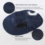 Home Prefer Outdoor UPF50+ Sun Hat Wide Brim Mesh Fishing Hat - Image 3