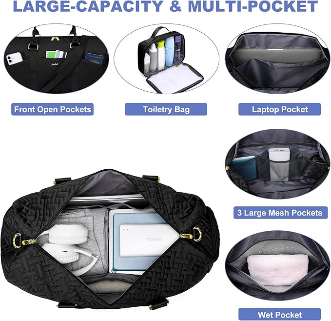 Women Duffle Weekender Travel Bag: Large Duffel Bags - Image 3