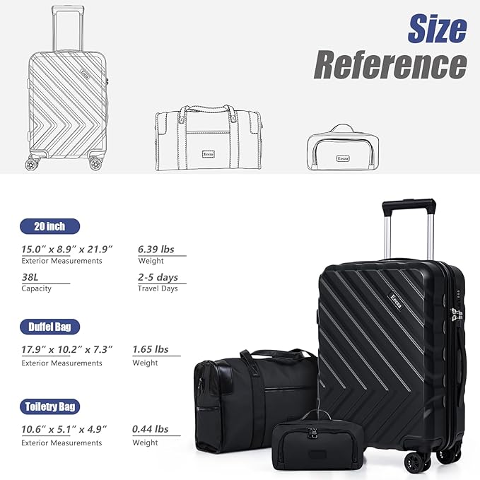 Luggage Sets 3 Piece, Suitcases - Image 7