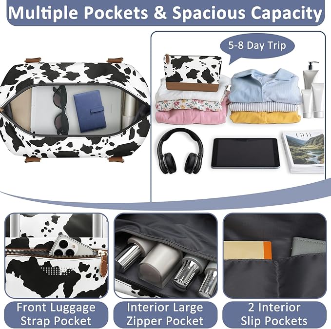 Travel Duffle Bag for Women, Weekender Bags, Hospital Bag for Labor Delivery - Image 4