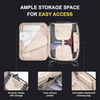 LEVEL8 Carry On Luggage with Compartment, 20 Inch Softside Expandable Travel - Image 4