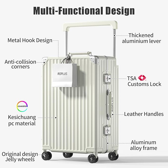 Aluminium Frame Carry on Luggage - Image 2