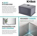 Kraus KHU101-24L Standart PRO 24-inch Undermount 16 Gauge Single Bowl Laundry - Image 11