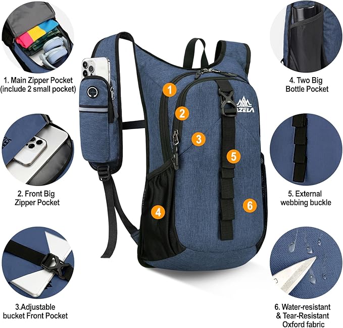 Seektop 15L Small Hiking Backpack - Image 2