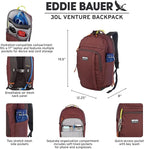 Eddie Bauer 30L Venture Backpack, Hydration and Laptop Compatible Daypack - Image 2