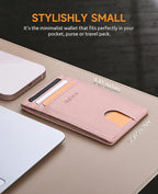 Buffway Mens Slim Wallet, Minimalist Thin Front Pocket Leather Credit Card - Image 6