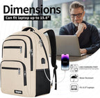 Backpck for Women, School backpacks for Girls Boys Teen, 15.6 inch Laptop Back - Image 3