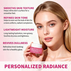 dewyhour Pink Collagen Capsule Face Cream, Lightweight Face Moisturizer, Smoothing & Firming, Brightening Glow, Improves Appearance of Uneven Tone, Korean Skincare, For Dry Skin