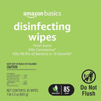 Amazon Basics Disinfecting Wipes, Lemon & Fresh Scent, - Image 4