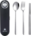 DEVICO Travel Utensils with Case Cute, Reusable Silverware by DEVICO