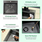21 x 20 x 10 Drop-in Kitchen Sink - Image 6
