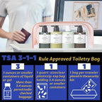 16 Pieces Clear Makeup Bags Bulk, TSA Approved Toiletry Bag - Image 3